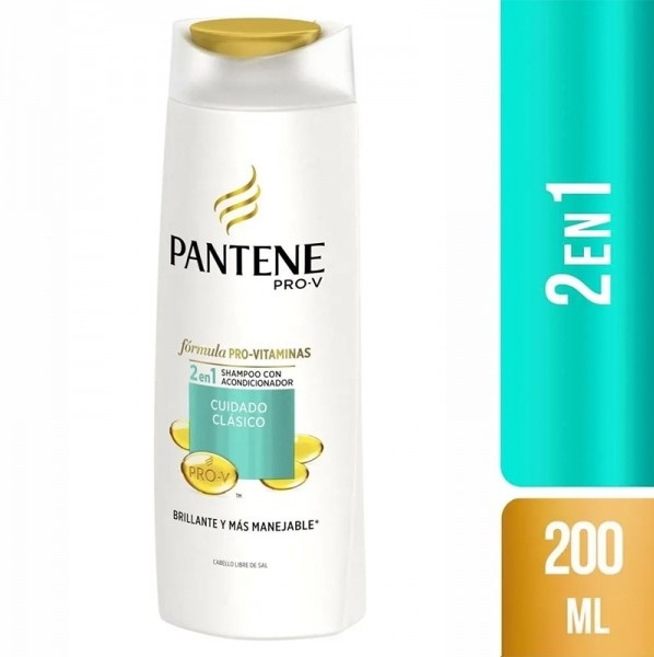 SHAMPOO Y ACONDICIONADOR 2EN1  PANTENE X200ML CUIDADO CLASICO